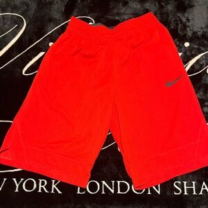 Nike Men's Red Athletic Basketball Shorts